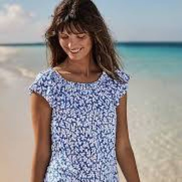 J. Jill Shoulder Convertible Ruffled Top - Picture 5 of 5